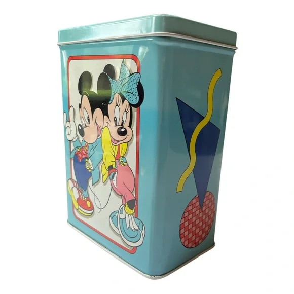 Disney Mickey and Minnie Blue Tin Box - Picture 2 of 4